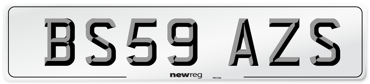 BS59 AZS Number Plate from New Reg